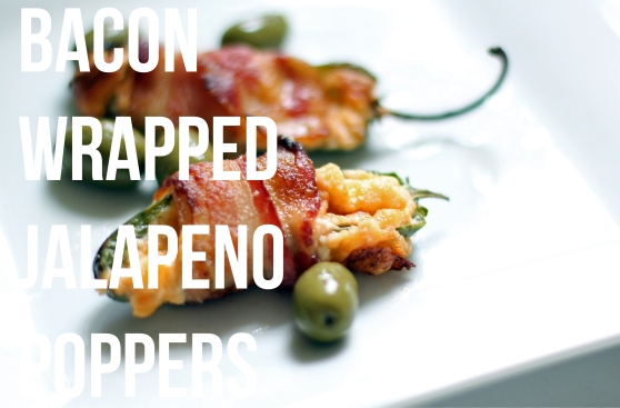 PIMENTO CHEESE STUFFED, BACON WRAPPED JALAPENO POPPERS. Recipe at http://bit.ly/1uuPyPH